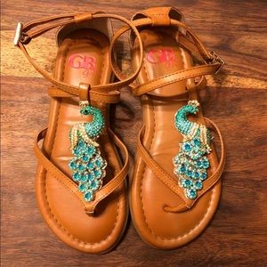 Gianni Binni Peacock Sandals